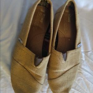Men’s 8.5 Burlap Toms